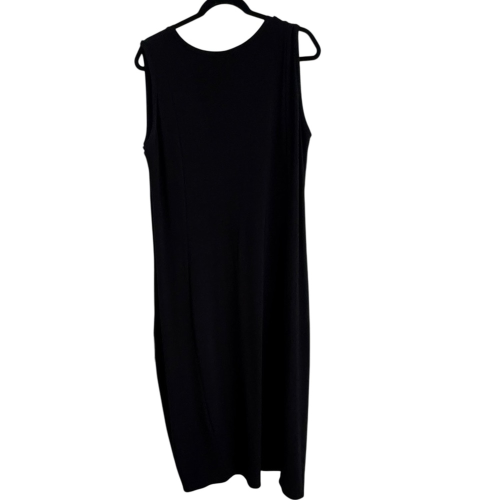 Elegant long summer black sleeveless dress - Sun Kim - 1X - NWOT - never worn!